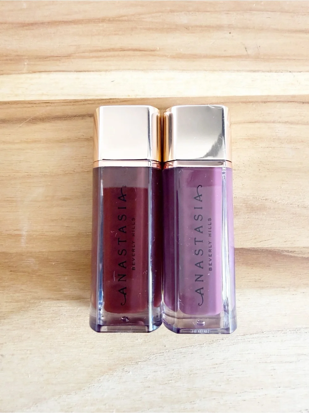 New! Anastasia Beverly Hills Lipstick Duo Lip Velvet in Brownie & Blackberry